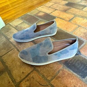 Peter Millar Mens 8.5 Camo Suede Leather Casual Shoes Slip On MS23XF12.